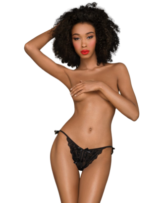 Culotte ouverte noire Too hot to be real 